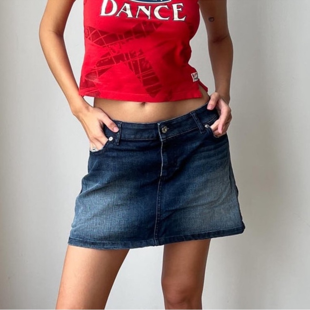 Dolce and Gabbana Denim Mini Skirt